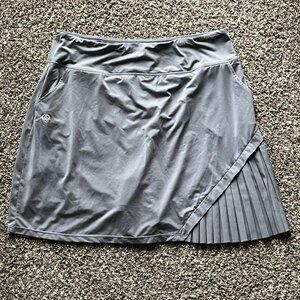 Mofiz Skirt Womens XXL Grey Pleated Active Sportswear Lined Tennis Skirt